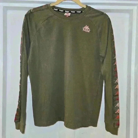 Kappa Mens 222 Banda Bones Long Sleeve Olive Green Size Small - Picture 1 of 9